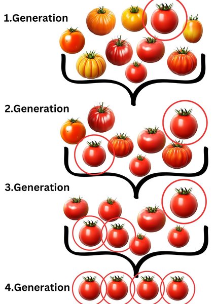 S&eacute;lection vari&eacute;tale, s&eacute;lection de tomates, consanguinit&eacute;